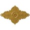Ekena Millwork Melchor Diamond Medallion (Canopies up to 4"), 67 1/4"W x 43 3/8"H x 4"ID x 2"P, Iridescent Gold CM70X43MLIGS - alternate 1